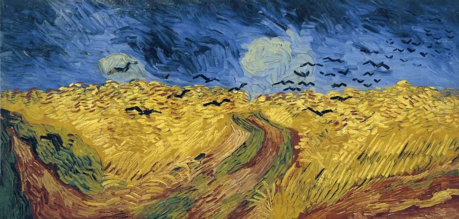 Wrony autorstwa Van Gogha puzzle online