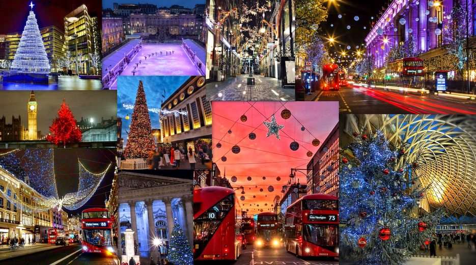Londyn świąteczny puzzle online