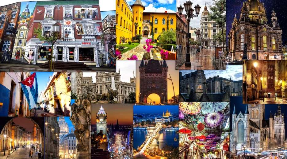 Piękne miasta puzzle online