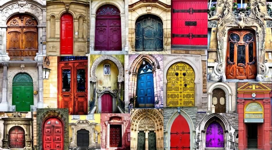 Drzwi zabytkowe puzzle online ze zdjęcia