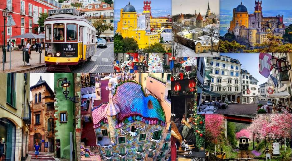 Piękne miasta puzzle online ze zdjęcia