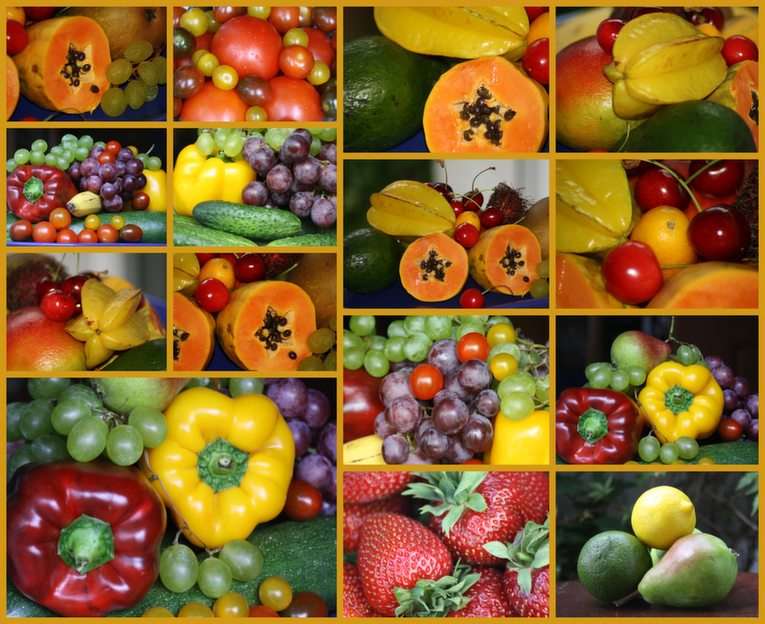 owoce - kolaż puzzle