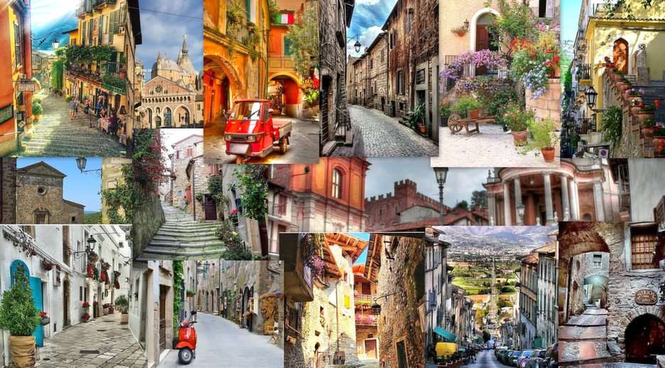 Włoskie uliczki puzzle online ze zdjęcia