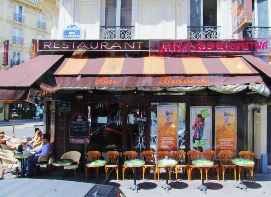 Paryska kawiarenka puzzle online ze zdjęcia