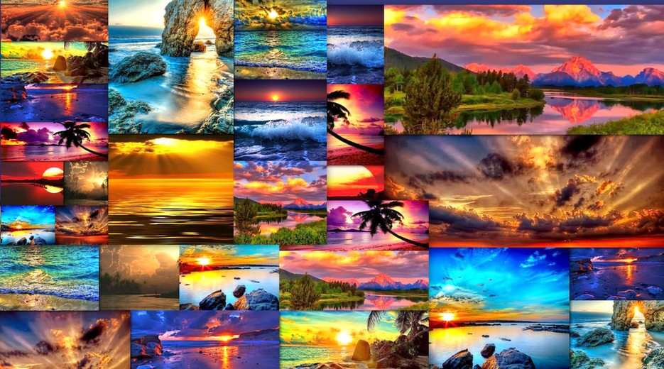 Zachody słońca puzzle online ze zdjęcia
