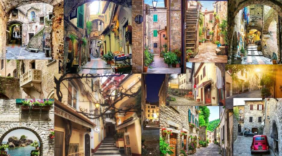 Włochy-zaułki puzzle online ze zdjęcia