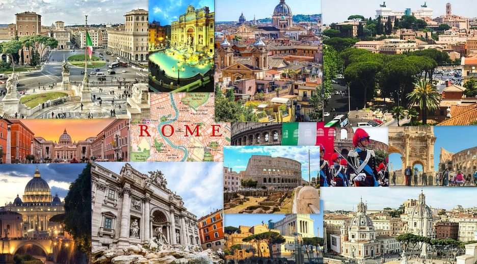 Rzym-collage puzzle online
