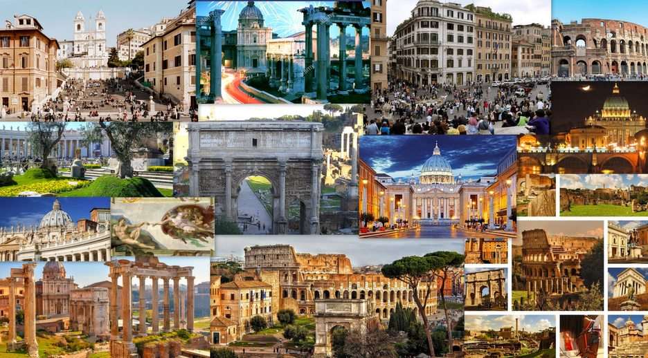 Rzym-collage puzzle online
