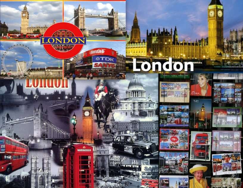 Londyn-pocztówki puzzle