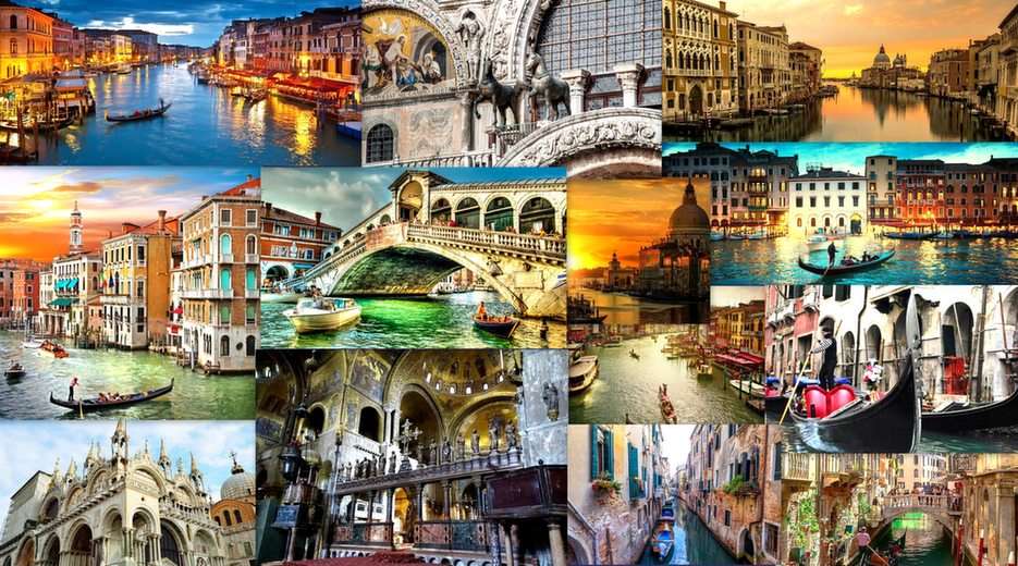 Wenecja-collage puzzle ze zdjęcia