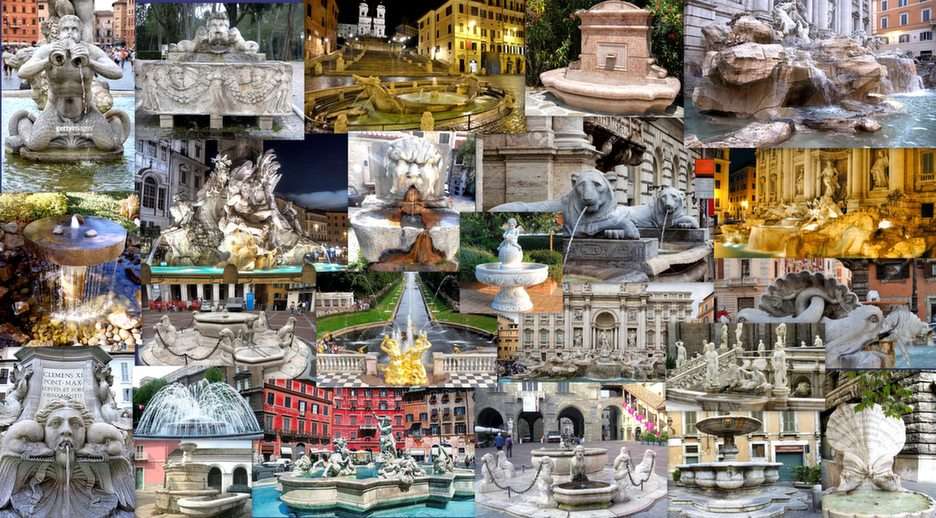 Fontanny we Włoszech puzzle online