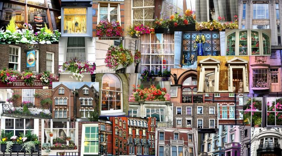 Londyn-okna puzzle online ze zdjęcia