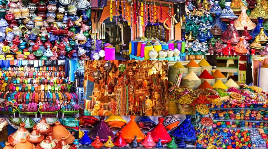 Na bazarze w Maroko puzzle online