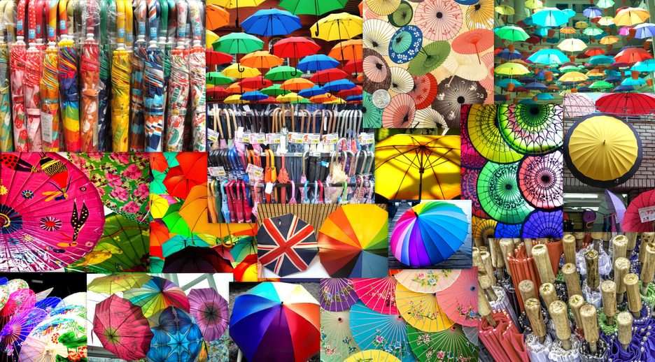 Parasolki puzzle online ze zdjęcia