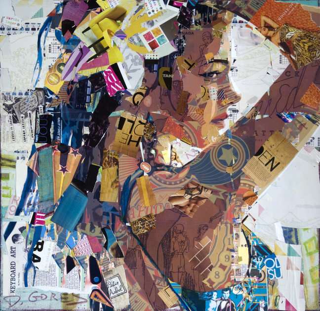 Collage de papeles puzzle online ze zdjęcia