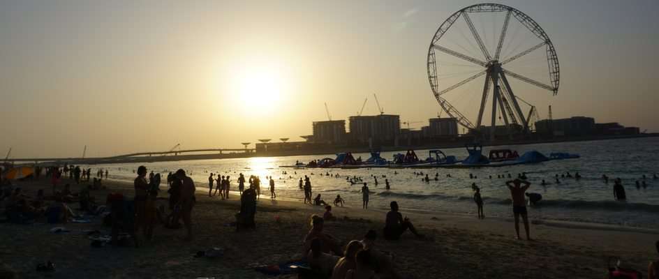 Plaża w Dubaju puzzle online ze zdjęcia