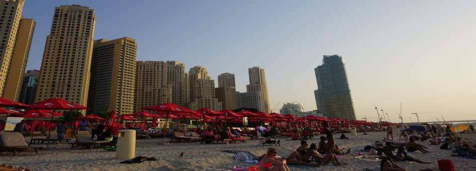 Plaża w Dubaju puzzle online ze zdjęcia
