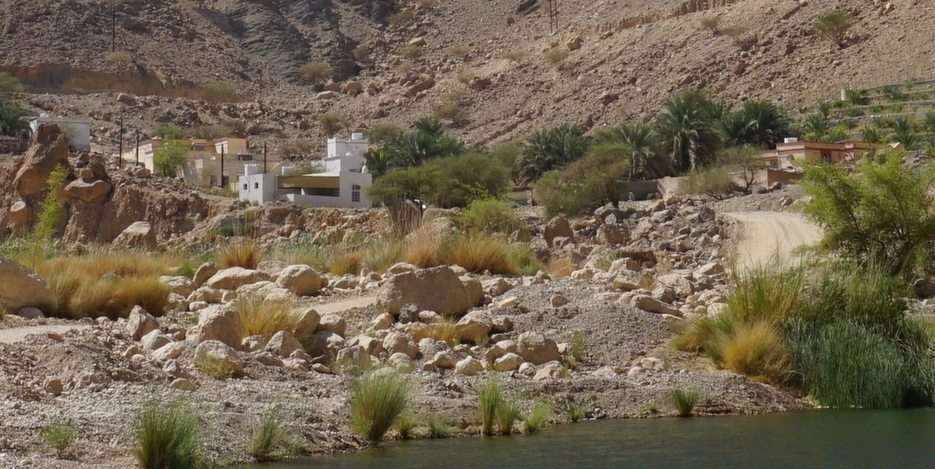 Wioska w górach Omanu puzzle online
