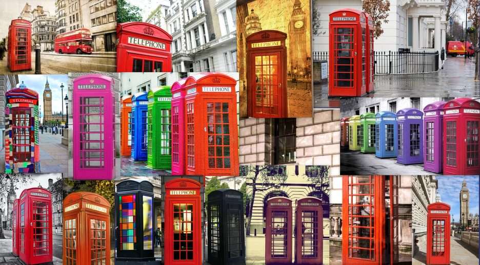 Londyn-budka puzzle online ze zdjęcia