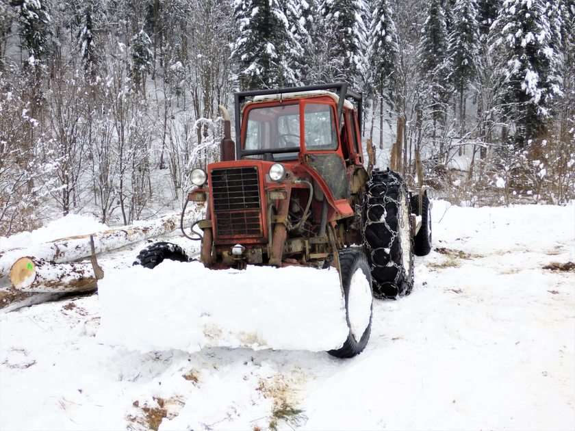 Traktor puzzle online ze zdjęcia
