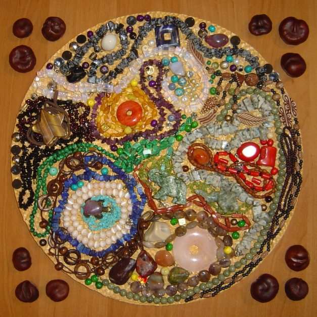 mozaika z koralików puzzle online ze zdjęcia