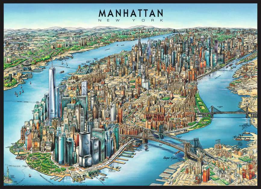 Manhattan puzzle online