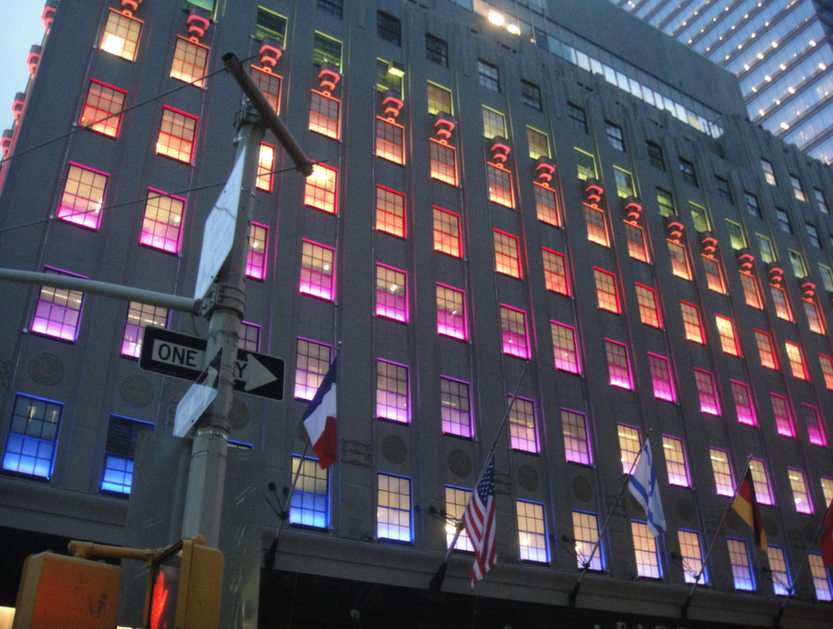 Rainbow Windows w Nowym Jorku puzzle ze zdjęcia
