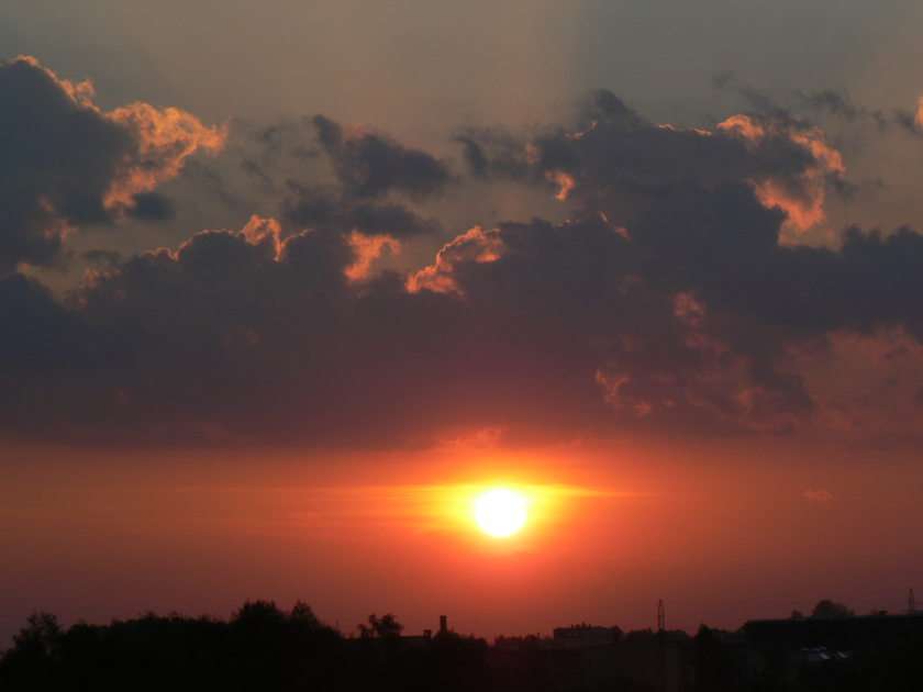 Zachód słońca puzzle online ze zdjęcia