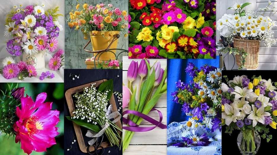 Kwiaty puzzle online ze zdjęcia