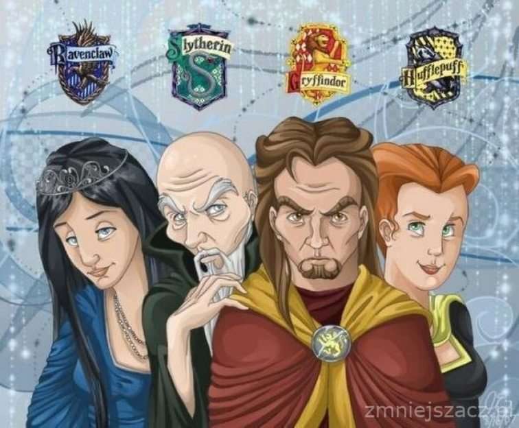 Założyciele Hogwartu puzzle online ze zdjęcia