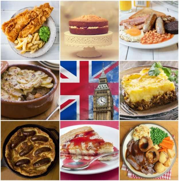 kuchnie świata :angielska puzzle online ze zdjęcia