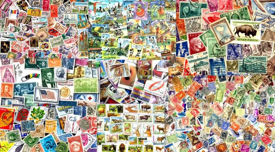 znaczki puzzle online