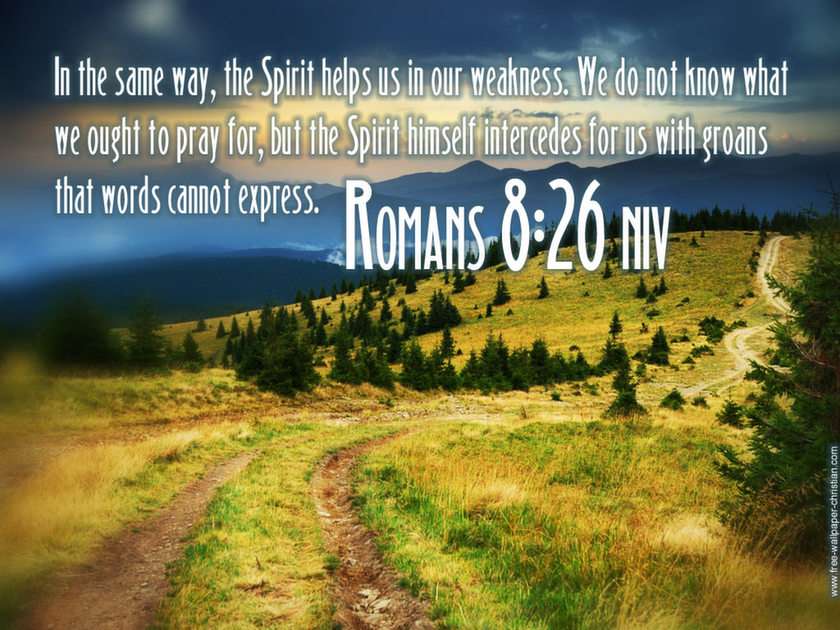 Rzymian 8:26 puzzle ze zdjęcia