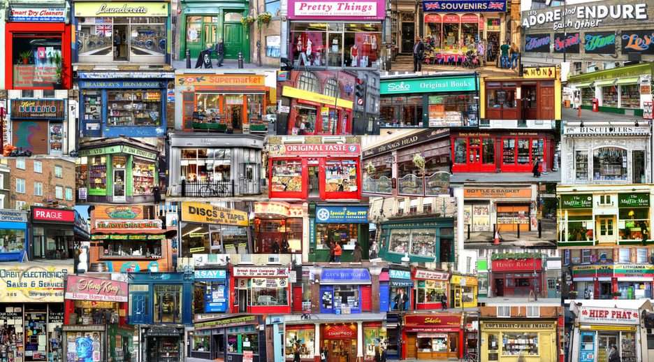 Londyn-sklepy puzzle online