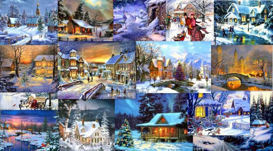 bajkowo świąteczna zima puzzle online ze zdjęcia