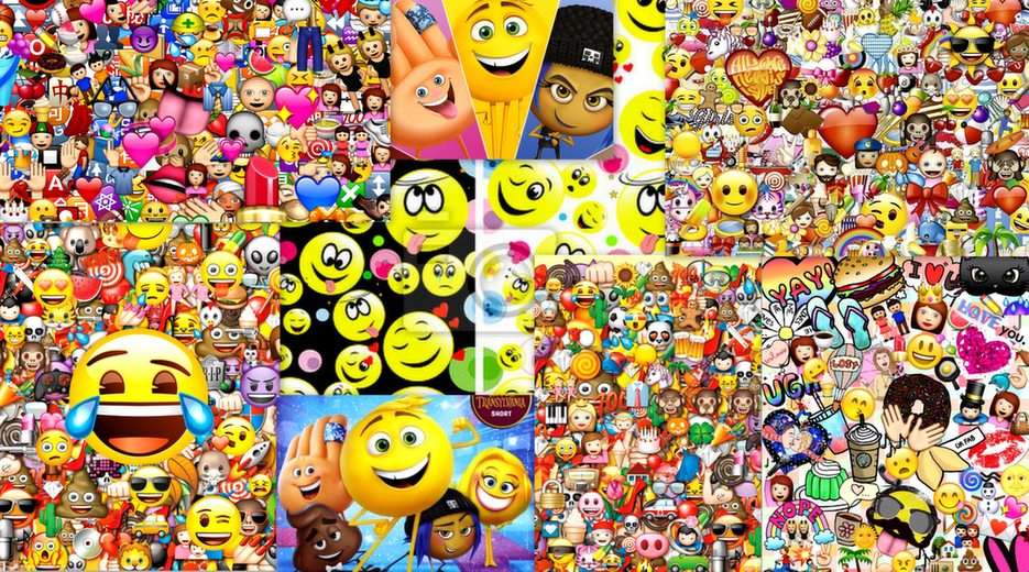 collage-emoticony puzzle online