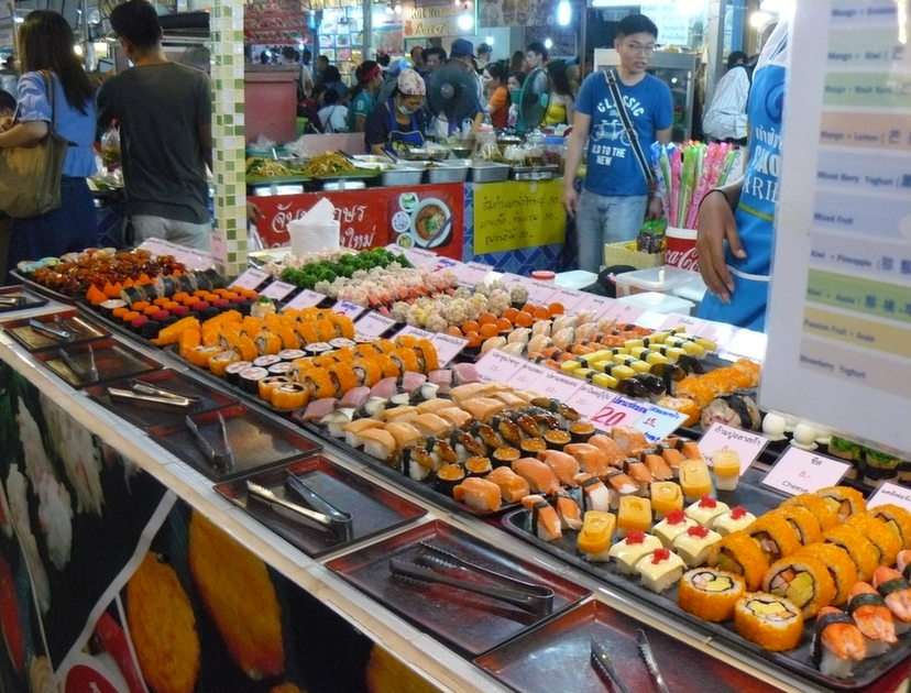Tajlandia-market puzzle online ze zdjęcia