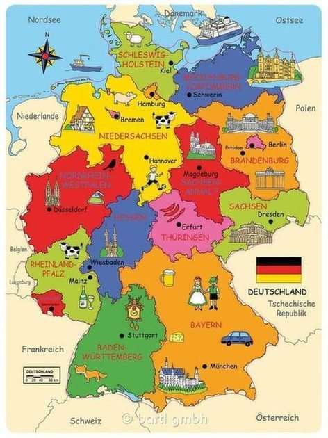 Deutschland - Karte puzzle