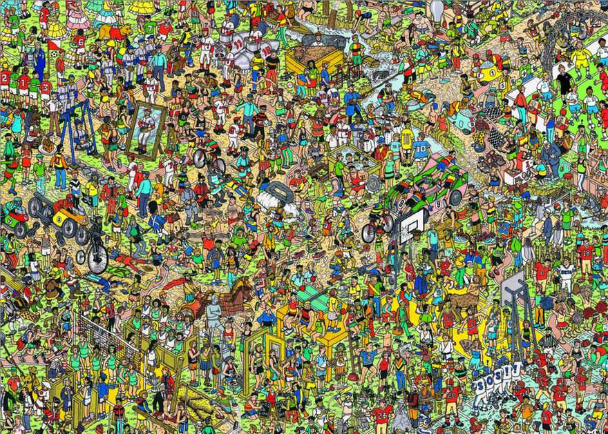 Gdzie jest Wally puzzle online ze zdjęcia