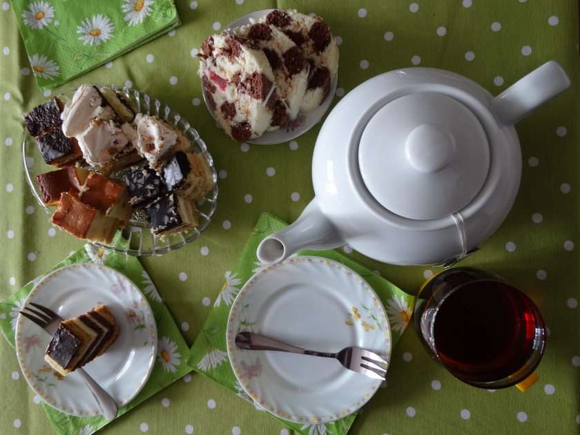 herbata i ciasto puzzle online