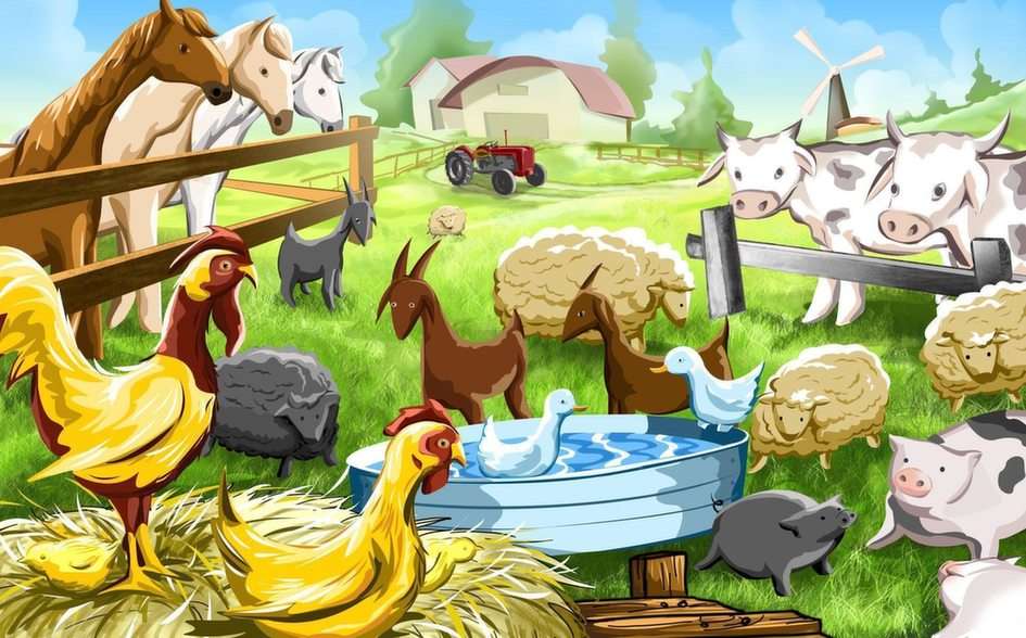 zwierzęta hodowlane puzzle online ze zdjęcia