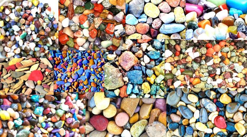 kolorowe kamyki puzzle online ze zdjęcia