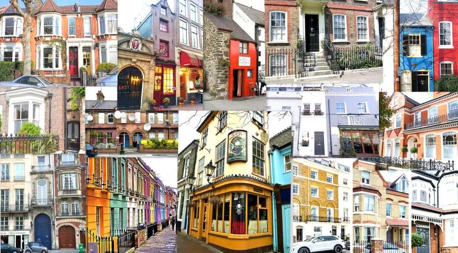 Londyn-charakterystyczne domy puzzle online