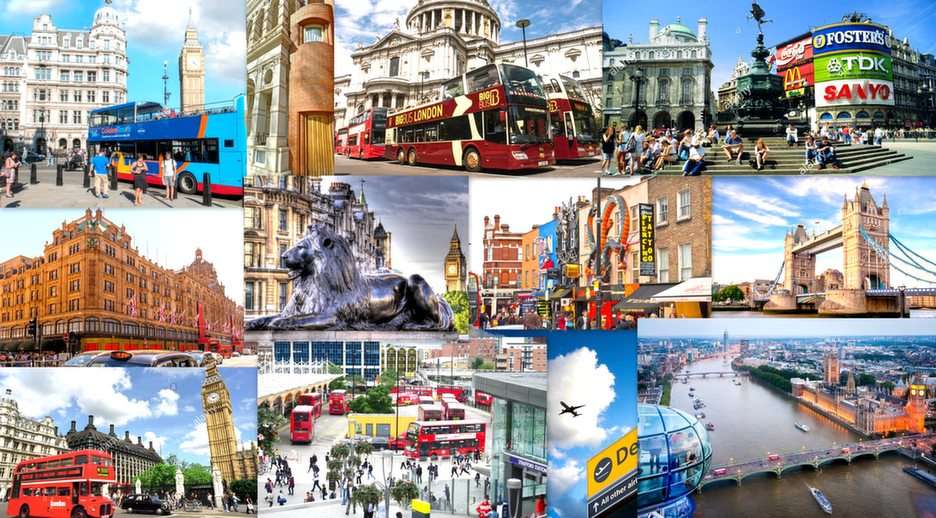 London collage puzzle online ze zdjęcia