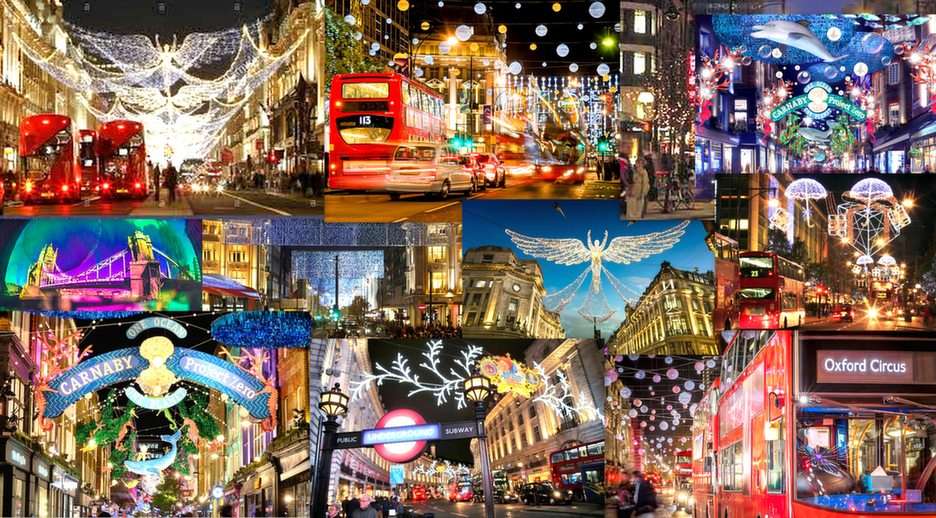 Londyn-świąteczny puzzle online