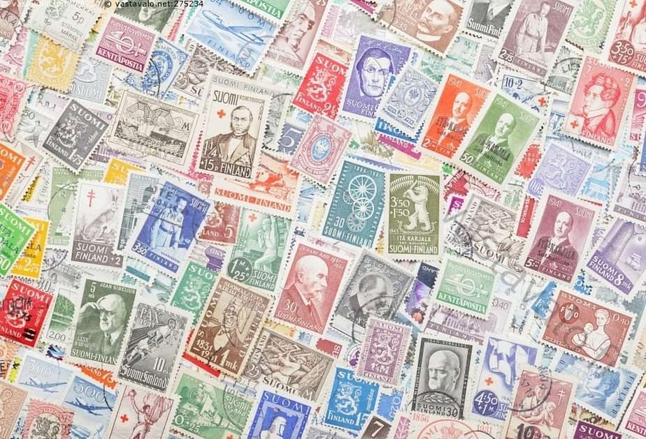 Fińskie znaczki puzzle online ze zdjęcia