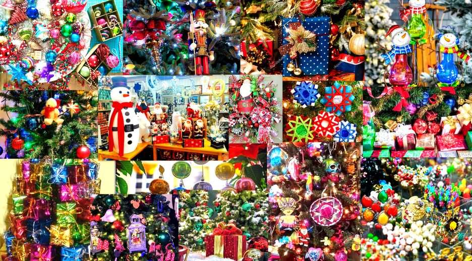 collage świąteczny puzzle online ze zdjęcia