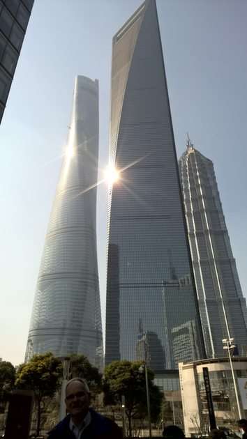 Shanghai skytowers puzzle online ze zdjęcia