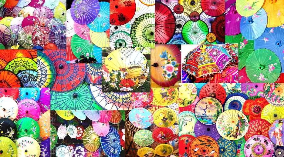 egzotyczne parasolki puzzle online