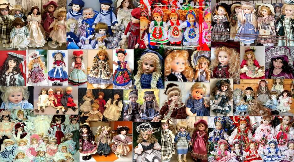 porcelanowe lalki puzzle online ze zdjęcia